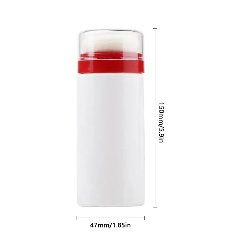 Frost Glow Cosmetics baby powder puff bottle. Compact loose powder container with cap, ideal for travel & storage, random colors.