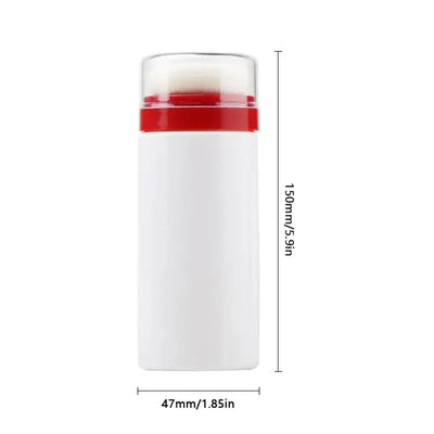 Frost Glow Cosmetics baby powder puff bottle. Compact loose powder container with cap, ideal for travel & storage, random colors.