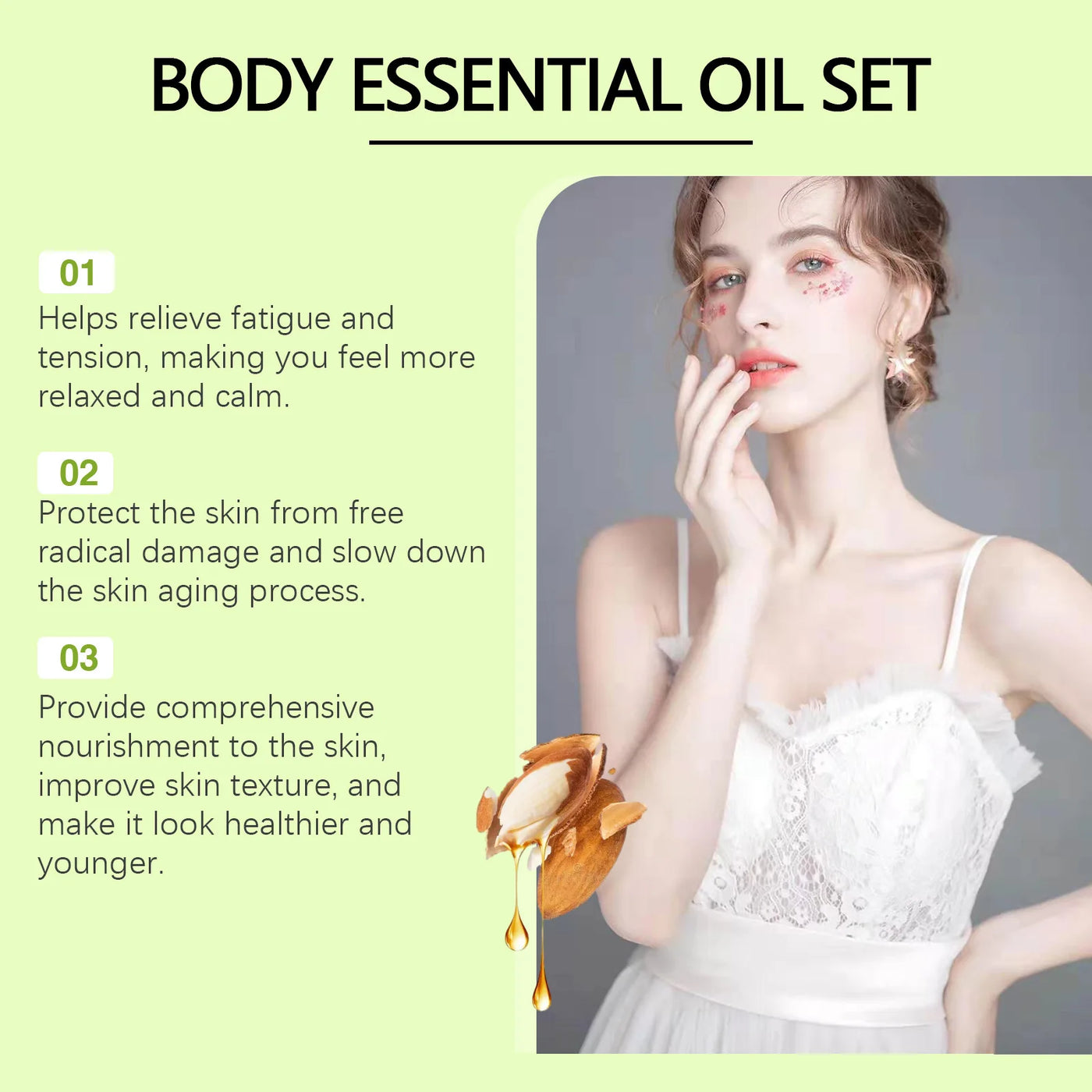 Relaxing body oil that relieves muscle soreness & fatigue. Moisturizing, firming & nourishing for smooth, radiant skin.