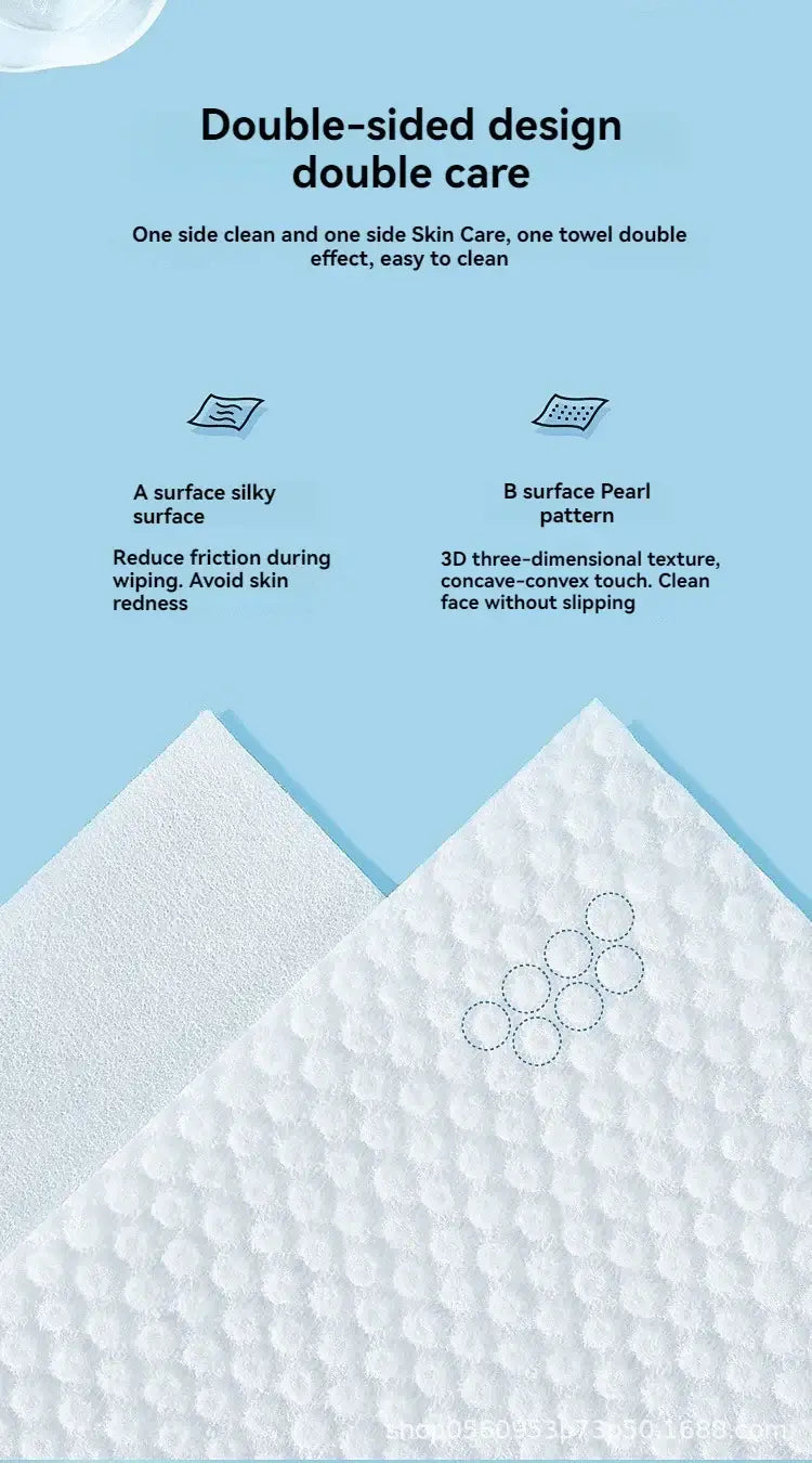 Gentle, absorbent disposable facial towels made from soft cotton. Perfect for makeup removal & daily skincare. Shop Frost Glow Cosmetics today!