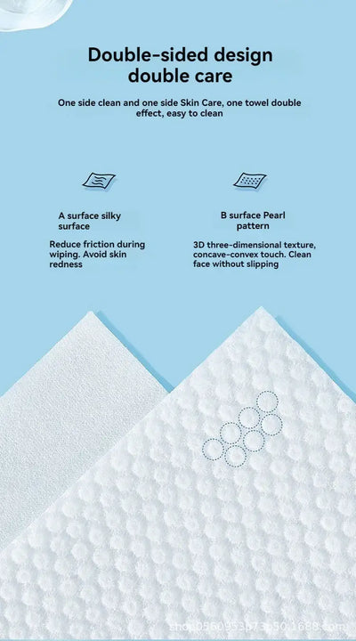 Gentle, absorbent disposable facial towels made from soft cotton. Perfect for makeup removal & daily skincare. Shop Frost Glow Cosmetics today!