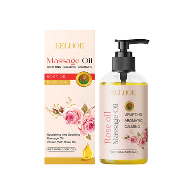 Relaxing body oil that relieves muscle soreness & fatigue. Moisturizing, firming & nourishing for smooth, radiant skin.