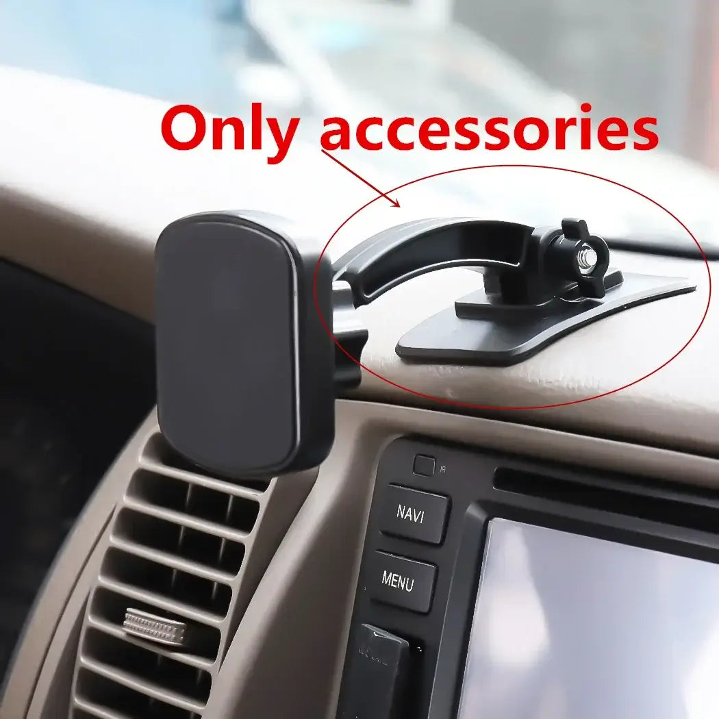 Frost Glow Cosmetics 17mm ball head phone holder base. Secure car dashboard mount for mobile phones, brackets & accessories.