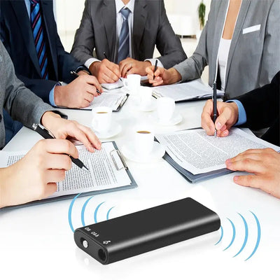 Frost Glow Cosmetics 3-in-1 mini digital voice recorder with MP3 player, 192Kbps WAV audio recording & professional design.