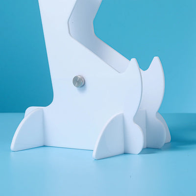 Frost Glow Cosmetics universal 3-layer stand for PS5, PS4, Xbox, and Switch controllers with headphone holder. Durable & space-saving.