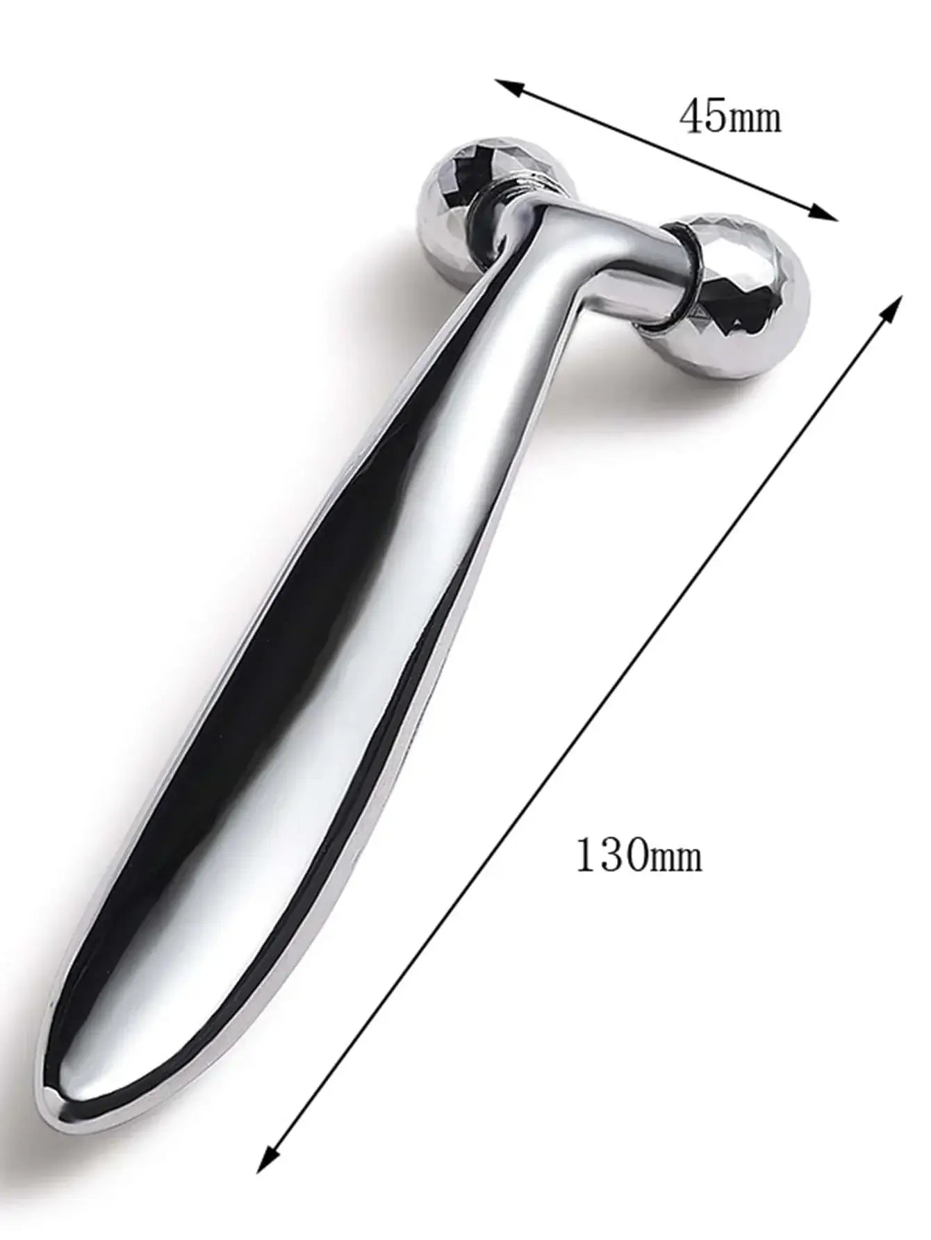 3D Y-shape face roller massager for lifting, tightening & wrinkle reduction. 360° rotation for face & body care. Shop Frost Glow Cosmetics skincare tools.