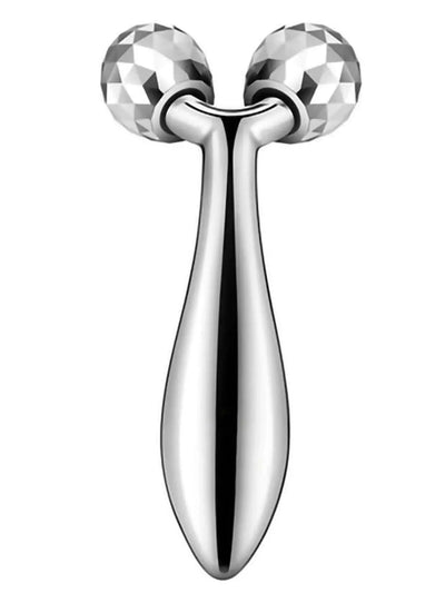 3D Y-shape face roller massager for lifting, tightening & wrinkle reduction. 360° rotation for face & body care. Shop Frost Glow Cosmetics skincare tools.