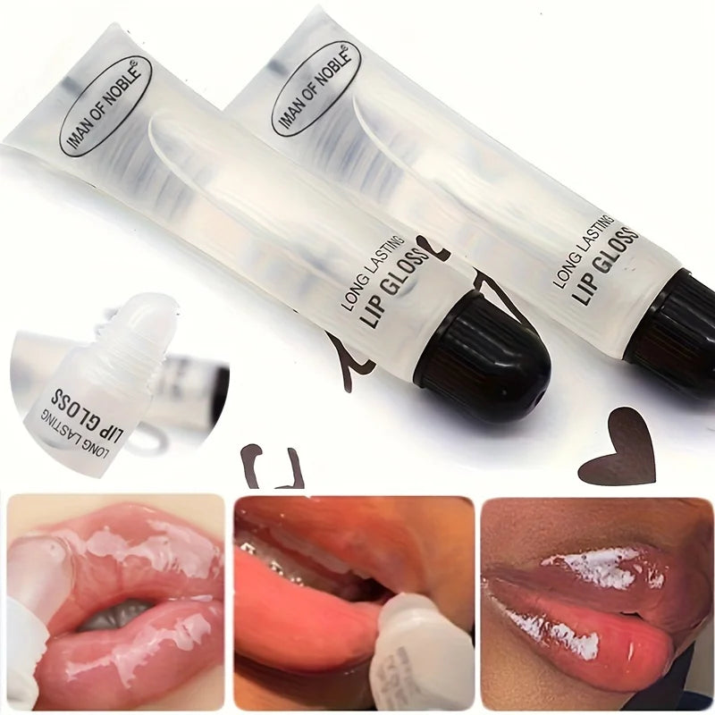 Frost Glow Cosmetics 5pcs Lip Gloss Set. Hydrating, non-sticky shine with moisturizing lip oil for smooth, glossy lips all day.