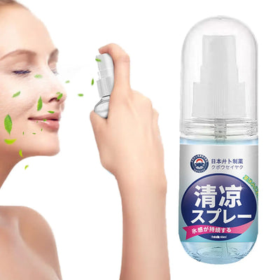 Stay fresh in hot weather with our 60ml cooling spray. Refreshing body mist for heat relief, hydration & outdoor protection.