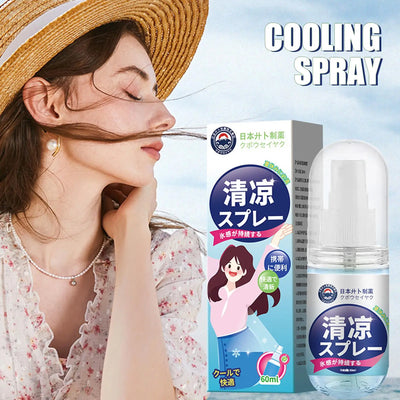 Stay fresh in hot weather with our 60ml cooling spray. Refreshing body mist for heat relief, hydration & outdoor protection.