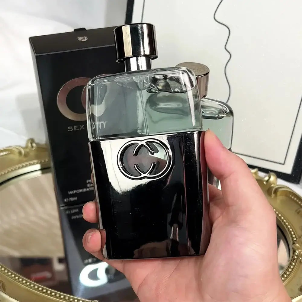 Fresh 75ml men’s cologne with woody notes. Long-lasting Eau De Toilette spray for confidence, style & everyday elegance.