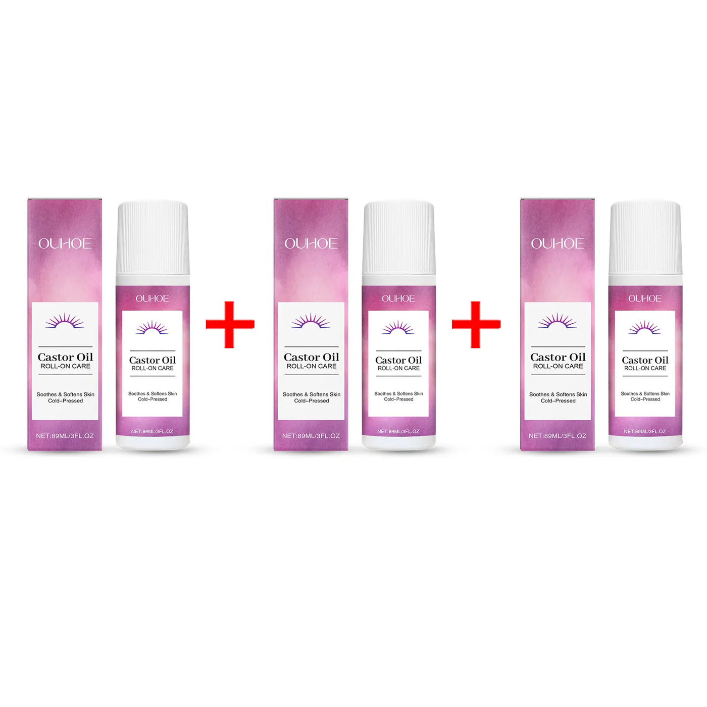 Nourishing body massage oil roll-on with castor oil. Moisturizes, repairs dryness & lightens fine lines for smooth, radiant skin.