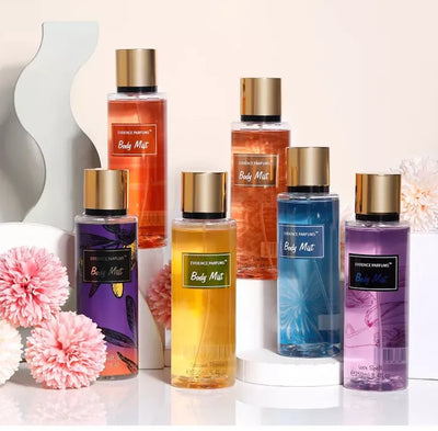 A sweet 250ml body mist for women with coconut & vanilla notes. Refreshing, long-lasting fine fragrance mist for daily wear.