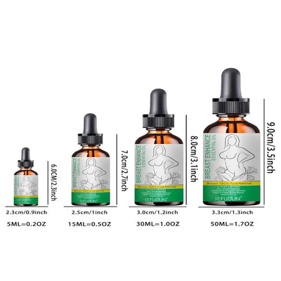 Nourishing breast enhancement oil that supports firmness, elasticity & natural growth. A body care essential for women’s confidence.