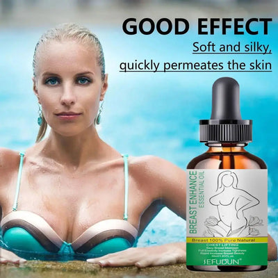 Nourishing breast enhancement oil that supports firmness, elasticity & natural growth. A body care essential for women’s confidence.