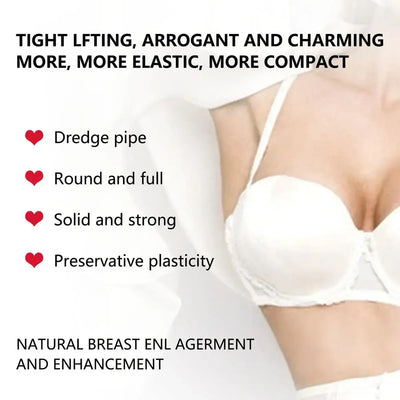 Nourishing breast enhancement oil that supports firmness, elasticity & natural growth. A body care essential for women’s confidence.