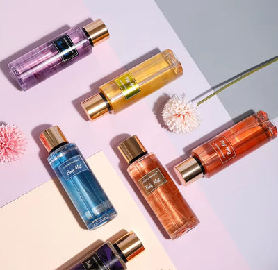 A sweet 250ml body mist for women with coconut & vanilla notes. Refreshing, long-lasting fine fragrance mist for daily wear.