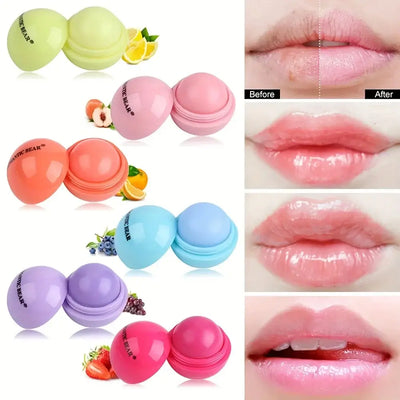 Frost Glow Cosmetics cute ball lip balm hydrates, soothes & plumps lips. Non-stick, long-lasting protection against dryness & frost cracks.