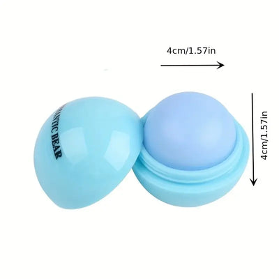 Frost Glow Cosmetics cute ball lip balm hydrates, soothes & plumps lips. Non-stick, long-lasting protection against dryness & frost cracks.