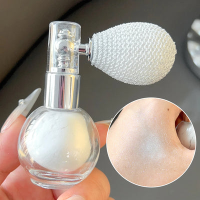 Frost Glow Cosmetics Diamond Highlighter Spray. Waterproof glitter powder for face & body contour, bronzing & luminous glow.