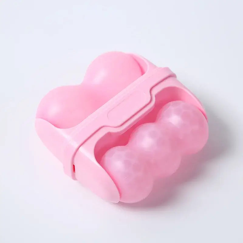 Dual-head ice roller for puffiness, migraines & skin tightening. Relieve tension & refresh your skin with Frost Glow Cosmetics beauty tools.