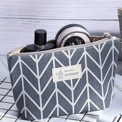 Stylish 3pcs cosmetic pouch set for girls. Portable, printed, and perfect for organizing makeup & accessories. Shop Frost Glow Cosmetics today!