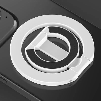 Frost Glow Cosmetics MagSafe double-sided phone ring holder. Portable folding stand, grip & support bracket for cellphones.