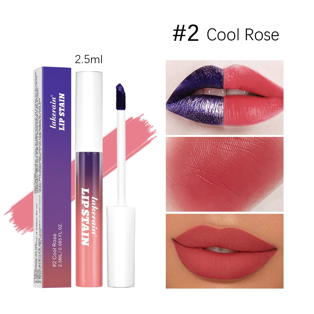 Frost Glow Cosmetics Matte Lip Ink. Long-lasting Korean lip tint with waterproof, peel-off matte finish for bold, smudge-free lips.