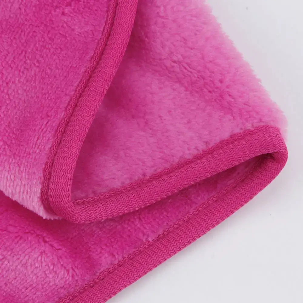 Soft microfiber makeup remover towel. Reusable, washable & gentle on skin for daily cleansing. Shop eco-friendly beauty tools at Frost Glow Cosmetics!