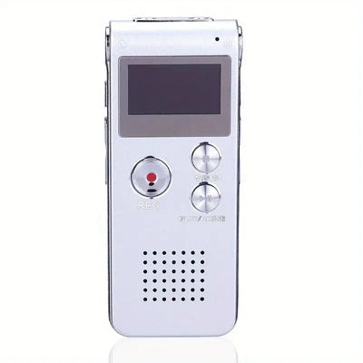 Frost Glow Cosmetics mini voice-activated recorder with MP3 & USB. Small, upgraded audio recorder for lectures, meetings & notes.