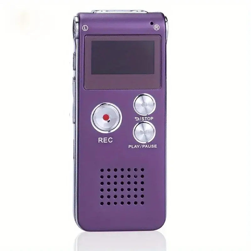 Frost Glow Cosmetics mini voice-activated recorder with MP3 & USB. Small, upgraded audio recorder for lectures, meetings & notes.