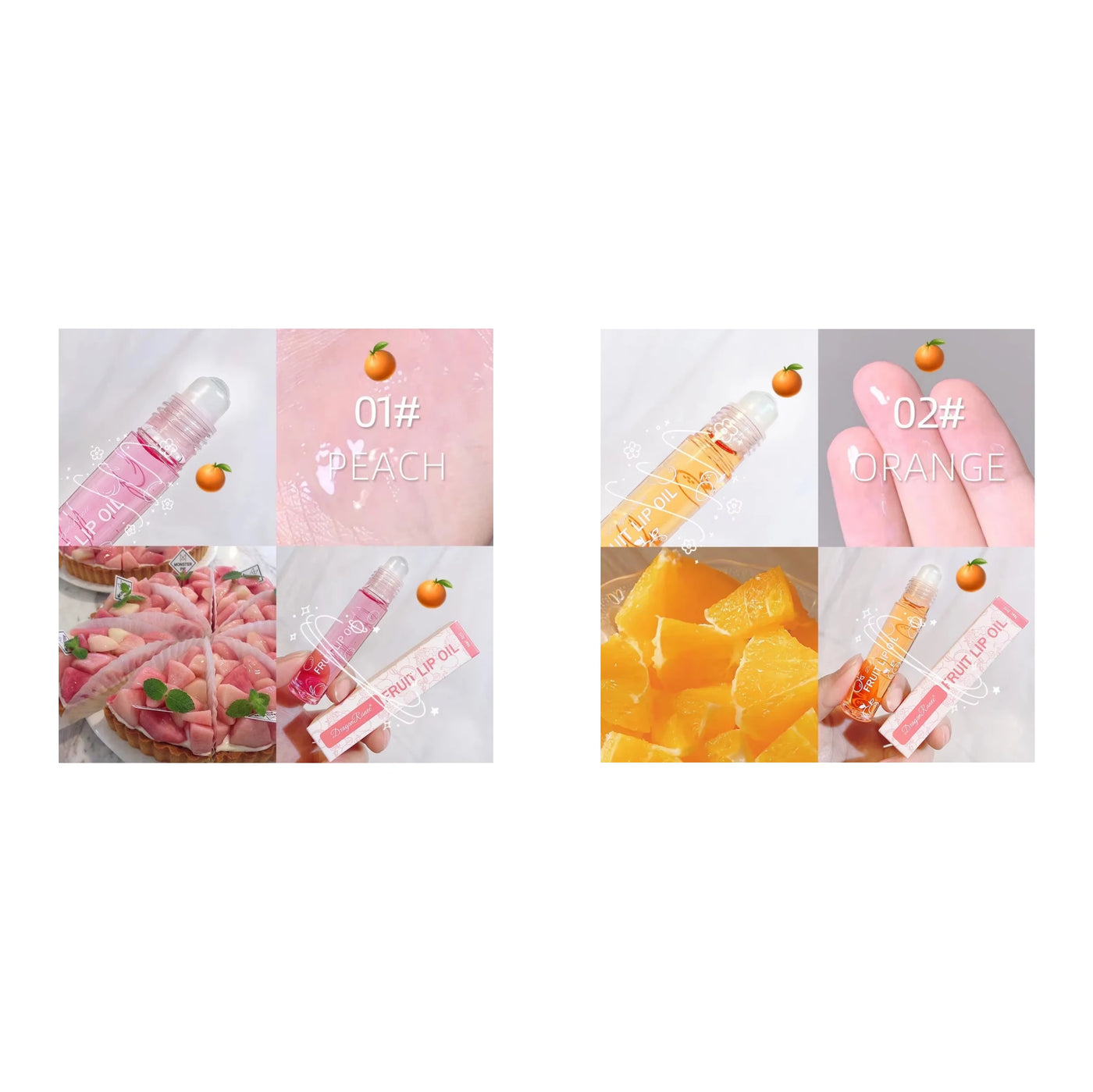 Frost Glow Cosmetics Lip Oil. Moisturizing shea fruit formula hydrates, softens & adds glossy color for healthy, dribbling lips.