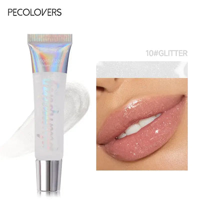 Frost Glow Cosmetics Lip Gloss – Multi-color, clear, moisturizing gloss & balm in one. Hydrates lips with natural shine & comfort.