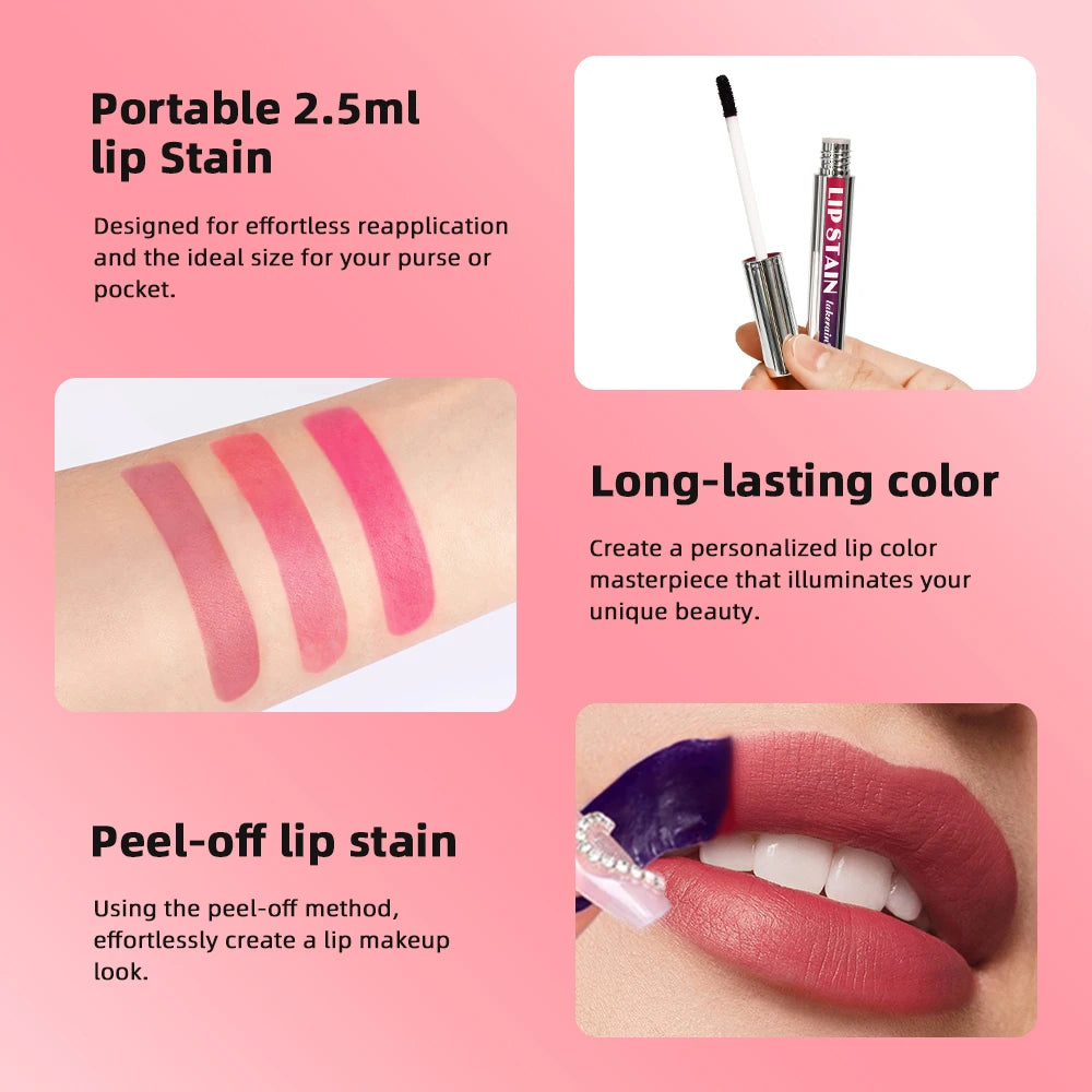 Frost Glow Cosmetics Matte Lip Ink. Long-lasting Korean lip tint with waterproof, peel-off matte finish for bold, smudge-free lips.