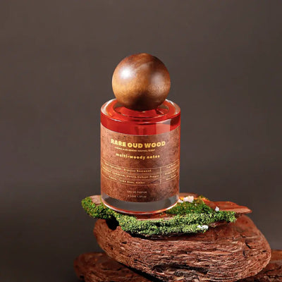 Luxury unisex 50ml perfume with oud, sandalwood & tonka. A woody Eau De Parfum for men & women with rich, lasting depth.