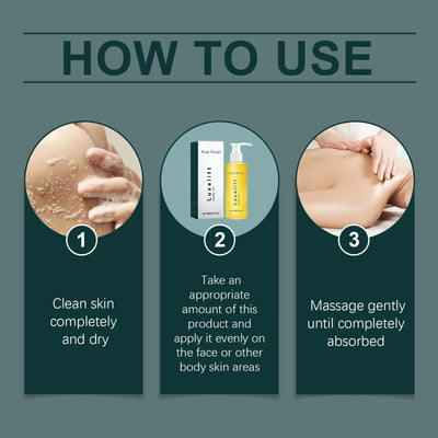 Deeply moisturizing body oil that repairs, lifts & fades fine lines. Smooths skin, lightens tone & relieves dryness naturally.