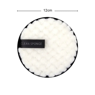 Eco-friendly reusable microfiber makeup remover pads. Double-layer, washable & gentle on skin. Shop Frost Glow Cosmetics sustainable beauty tools today!