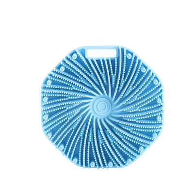 Durable silicone body scrubber for effective exfoliation. Cleanses, massages & smooths skin for a refreshing shower experience.