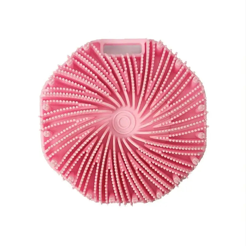Durable silicone body scrubber for effective exfoliation. Cleanses, massages & smooths skin for a refreshing shower experience.