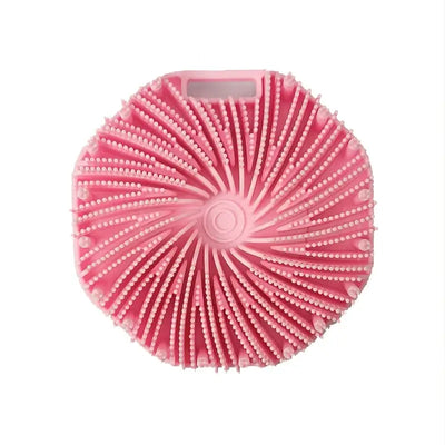 Durable silicone body scrubber for effective exfoliation. Cleanses, massages & smooths skin for a refreshing shower experience.