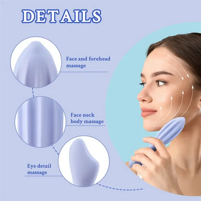 Relax & refresh with the silicone facial massage roller. Helps reduce puffiness, tiredness & sculpt face curves. Shop Frost Glow Cosmetics skincare tools.