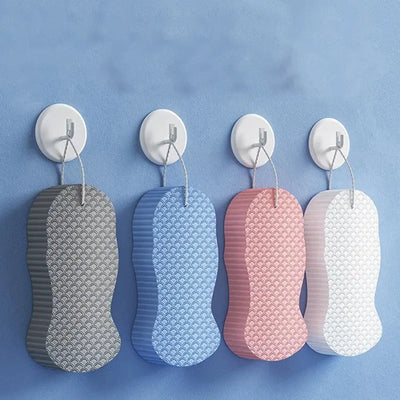 Gentle bath sponge for cleansing & exfoliation. Soft body scrub wisp brush that refreshes skin & enhances your shower routine.