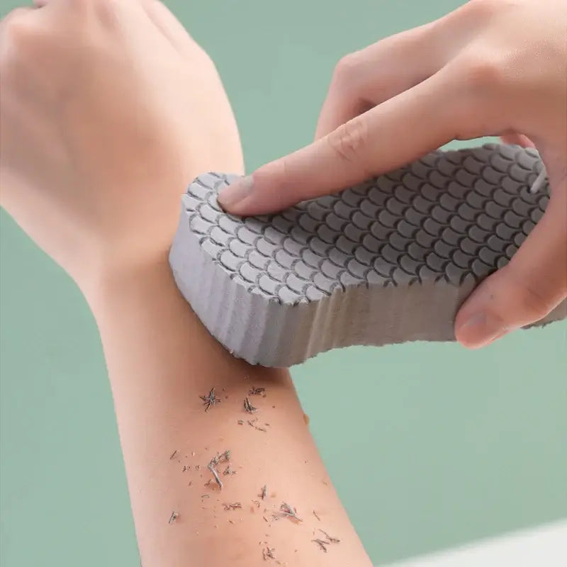 Gentle bath sponge for cleansing & exfoliation. Soft body scrub wisp brush that refreshes skin & enhances your shower routine.