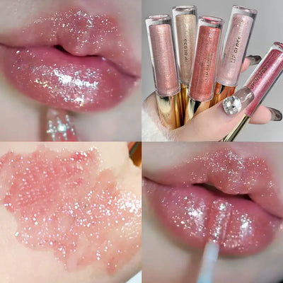 Frost Glow Cosmetics Lip Gloss hydrates, plumps & adds dazzling shine. Moisturizing oil glaze for smooth, pouty, sparkling lips.