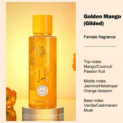 A refreshing 250ml fruity body mist with long-lasting fragrance. Natural, moisturizing spray that keeps skin fresh & scented.