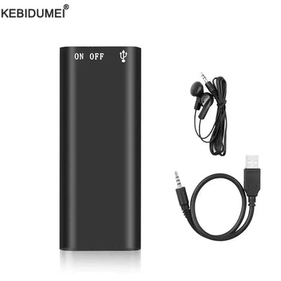 Frost Glow Cosmetics 3-in-1 mini digital voice recorder with MP3 player, 192Kbps WAV audio recording & professional design.