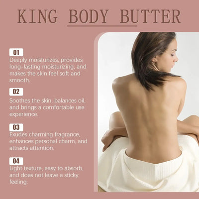 Moisturizing organic body butter with a warm cologne scent. Nourishes skin while leaving a subtle masculine fragrance.