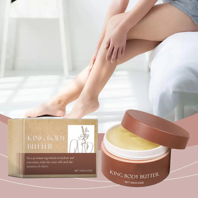 Moisturizing organic body butter with a warm cologne scent. Nourishes skin while leaving a subtle masculine fragrance.