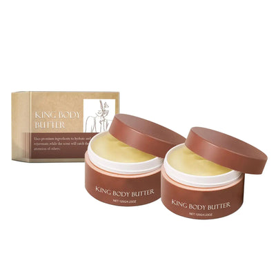 Moisturizing organic body butter with a warm cologne scent. Nourishes skin while leaving a subtle masculine fragrance.