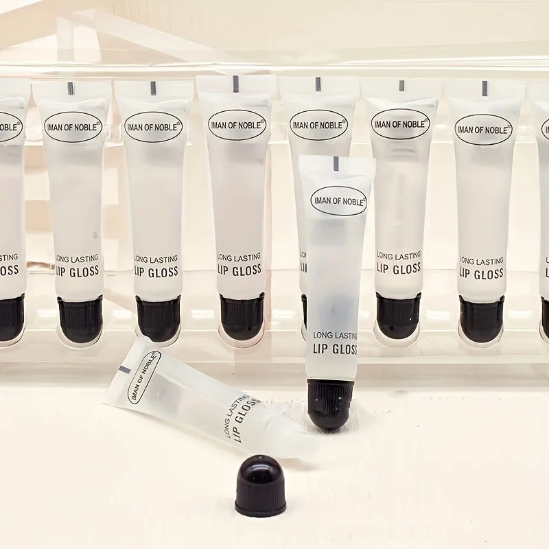 Frost Glow Cosmetics 5pcs Lip Gloss Set. Hydrating, non-sticky shine with moisturizing lip oil for smooth, glossy lips all day.